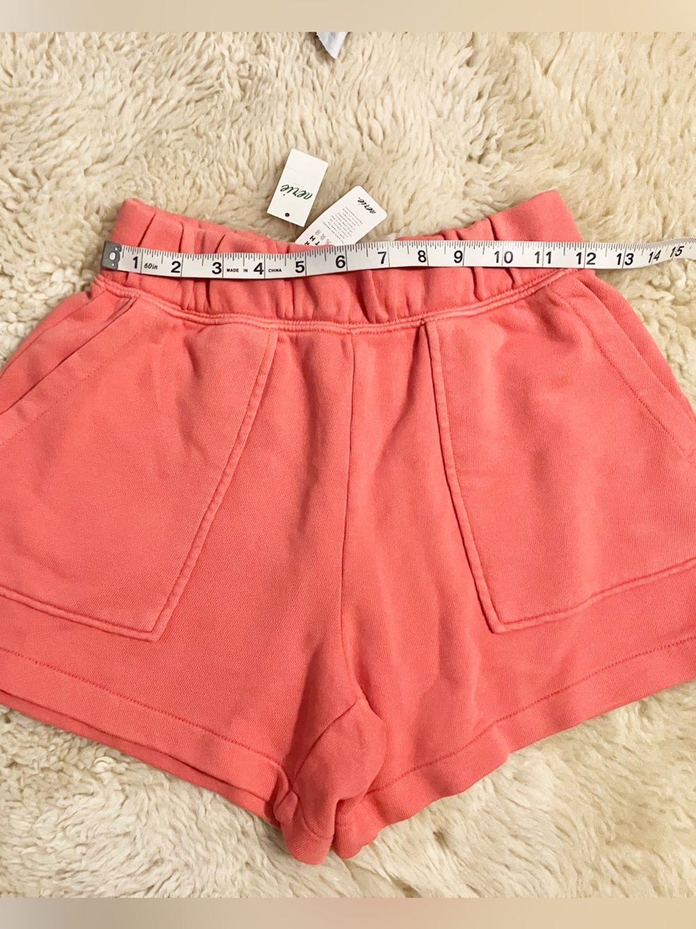 NWT Aerie Go-To Fleece Short in Rusty Peach Sz XS - Picture 6 of 11